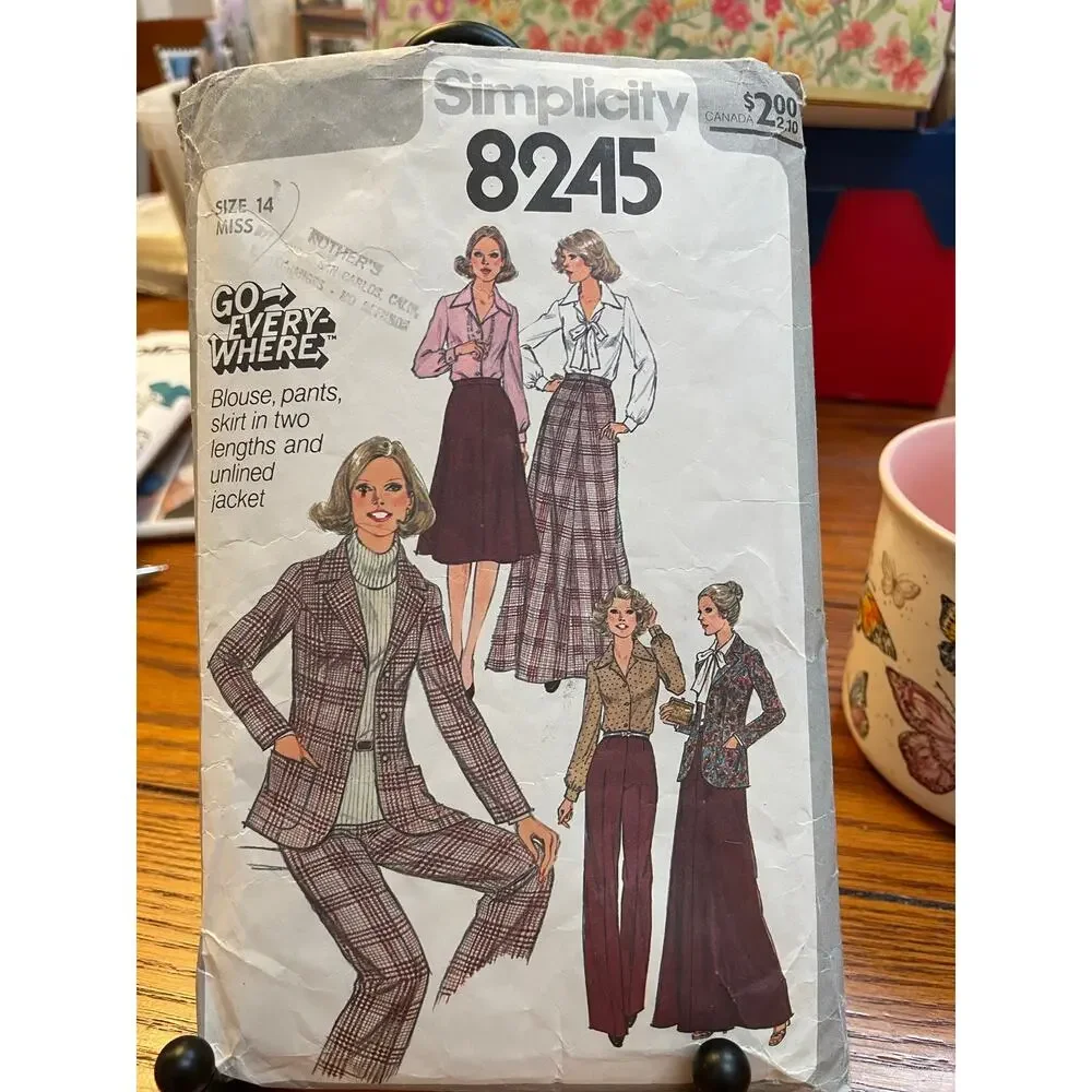 Vintage Sewing Pattern Lot of 7 Simplicity McCall’s Butterick Vogue Misses